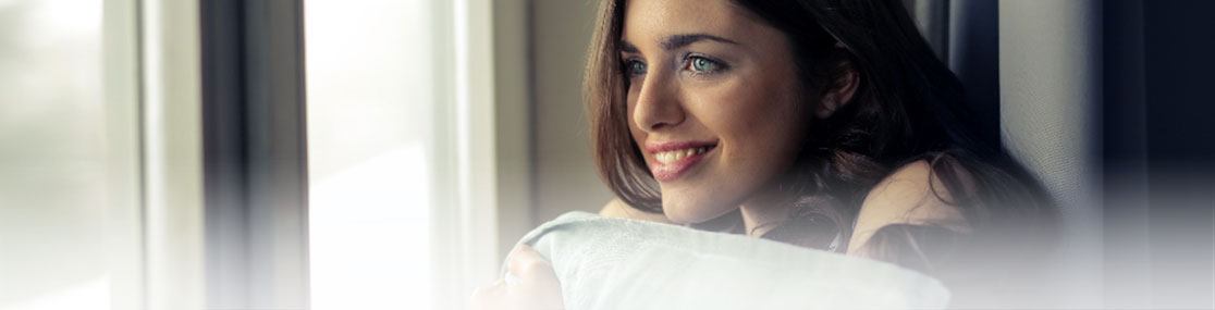 Woman enjoying her fresh clean house