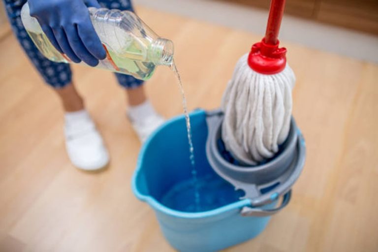 Floor Cleaning with Household Vinegar